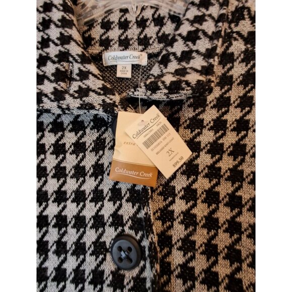 Coldwater Creek Houndstooth Jacket NWT Size 2x Women's - Picture 4 of 15